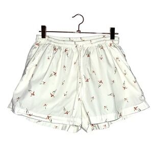 Piyama Delicate Floral Sleep Cotton Shorts Sz Medium